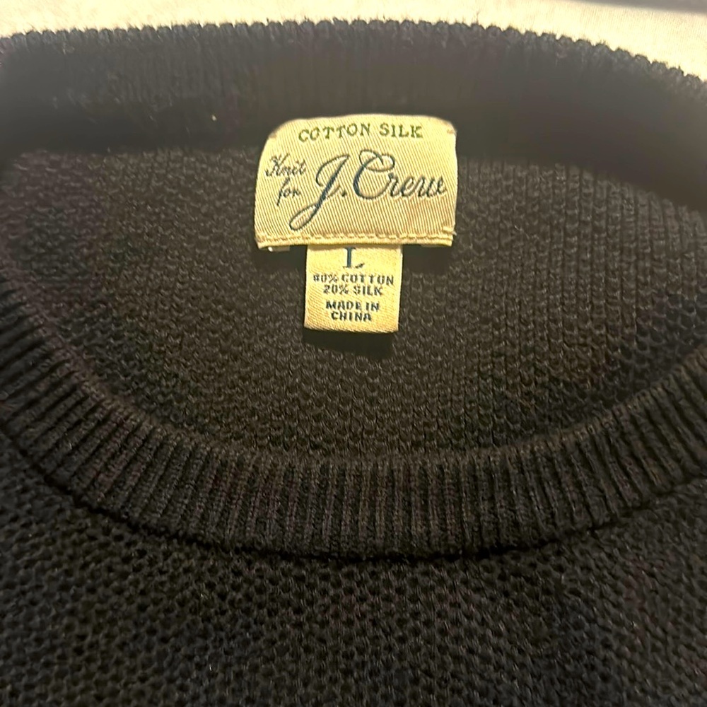 Blue sweater 80% cotton 10% silk